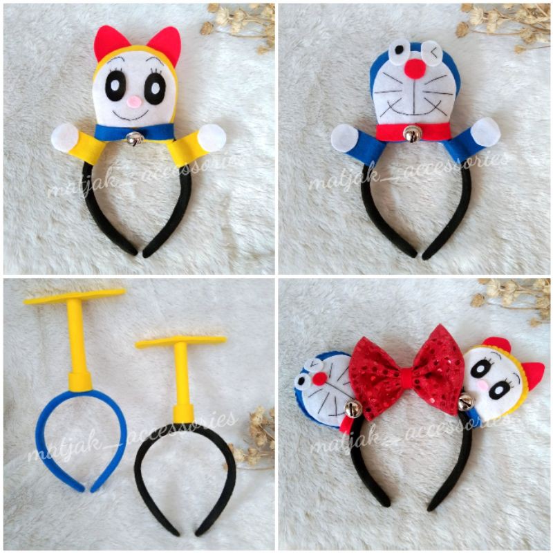 READY Bando Karakter Doraemon Dorami Bando Baling Baling Bambu Bando Dorami