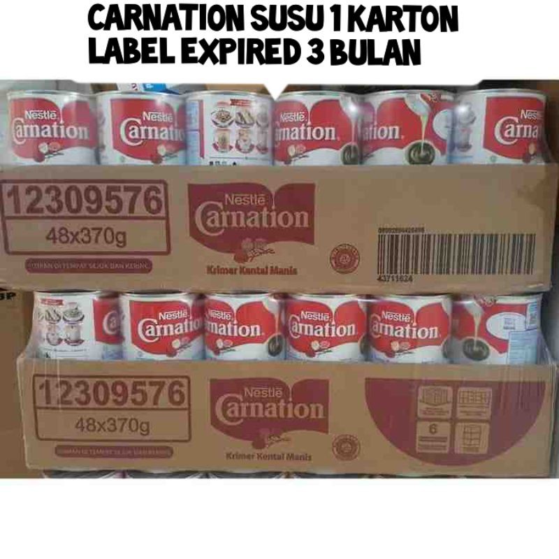 

Nestle Susu Carnation1 karton isi 48 pcs expired tergantung Stock