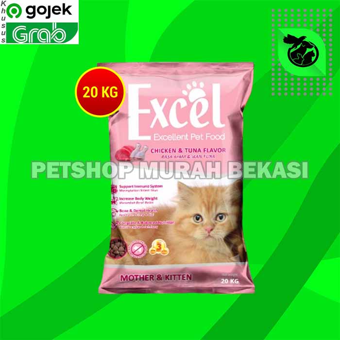 [GOSEND] Makanan Kucing Excel Cat Tuna 20kg Ikan Donat Exel 20 kg