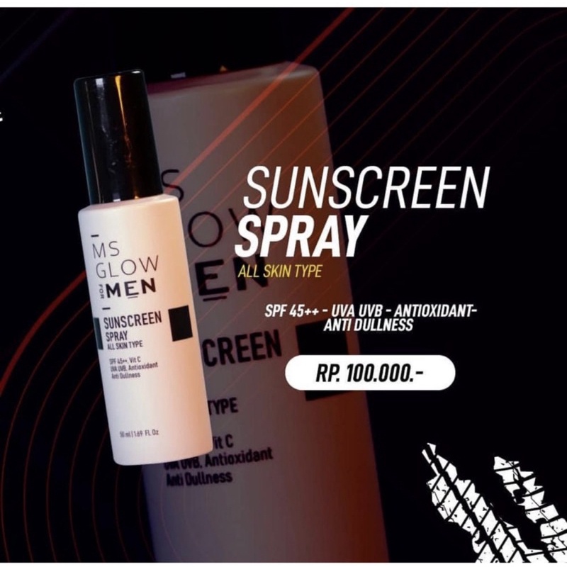 [ORIGINAL 100%✅] Ms Glow Sunscreen Spray Mens