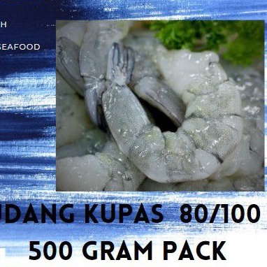 

Udang kupas size 80 - 100 pcs frozen 500 g
