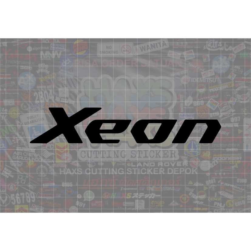 Cutting Sticker Xeon Ukuran 16 Cm Untuk Motor Mobil