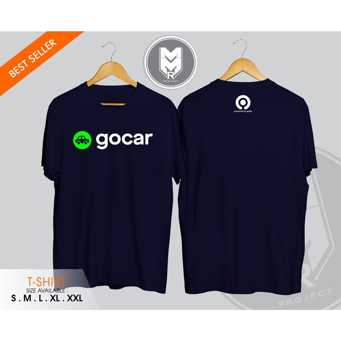 Kaos / Baju / Tshirt Gocar Powered By Gojek Termurah   -provermerch