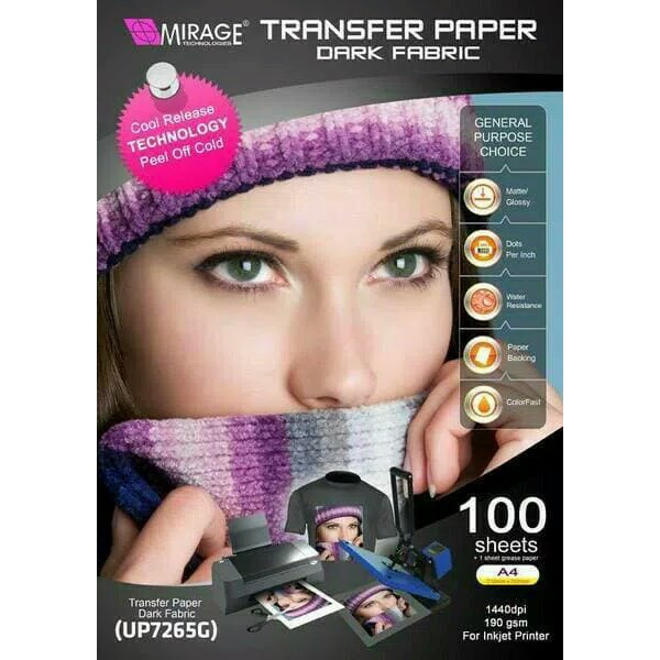 

Unik Transfer Paper Dark Mirrage tanpa label Original