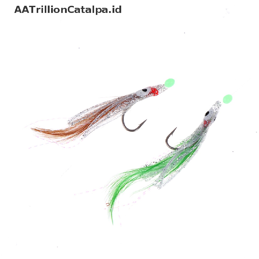 Aatrillioncatalpa 5 In 1 Umpan Pancing Softlure Bentuk Gurita Dengan Bulu Luminous