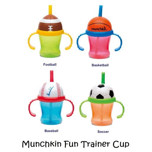 click lock weighted flexi straw cup - 207ml munchkin botol minum anak sedotan