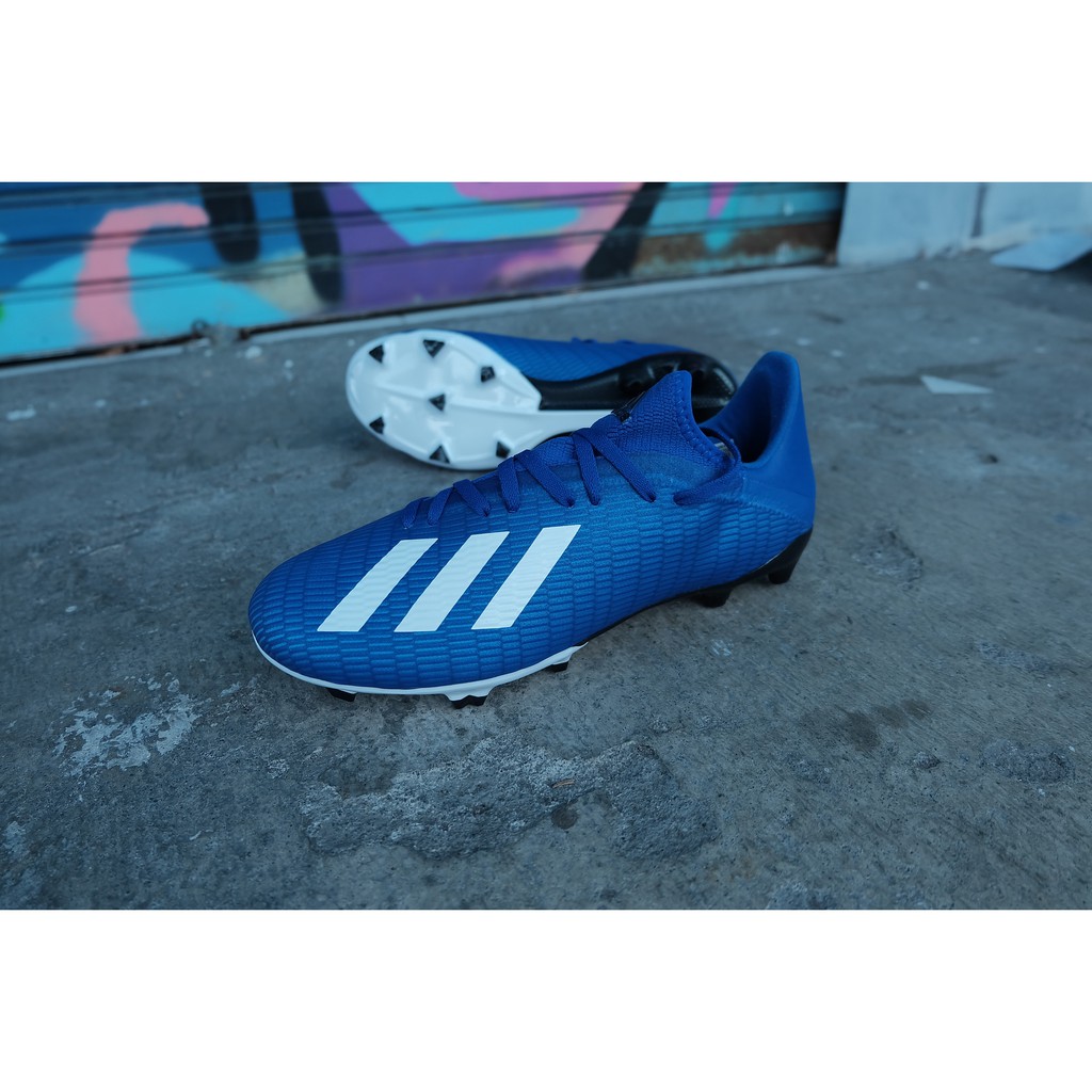 Sepatu Bola Adidas X 19.3 FG - Royblu/Ftwwht Original