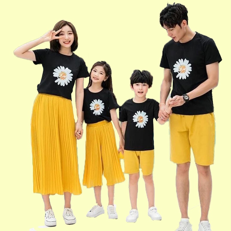 MYSTIQUE.ID - BAJU KAOS KELUARGA DAISY FAMILY LUCU DAN AESTHETIC