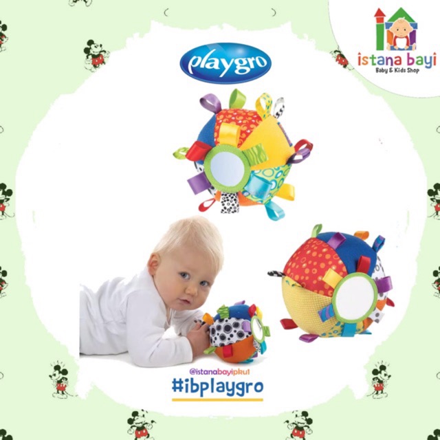 Playgro Loopy Loop Chime Ball - Mainan bayi