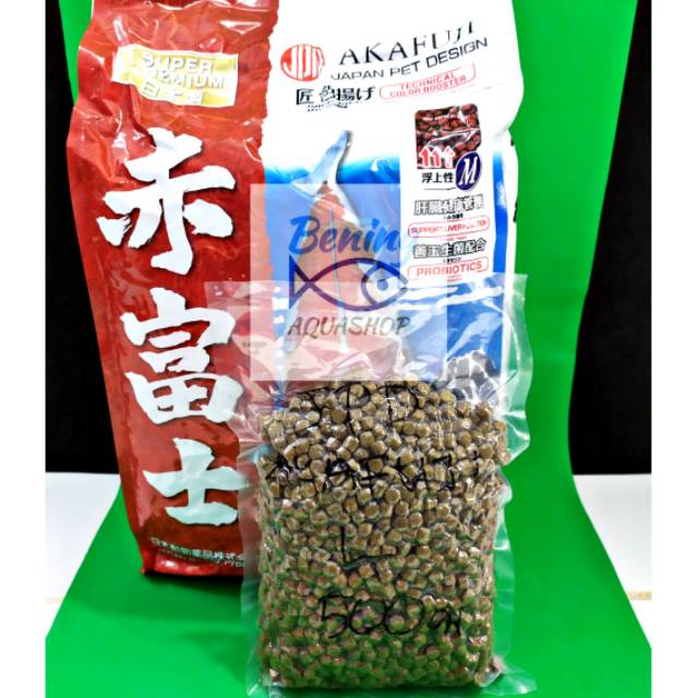 JPD Akafuji (Repack 500gr) Pakan Warna Koi