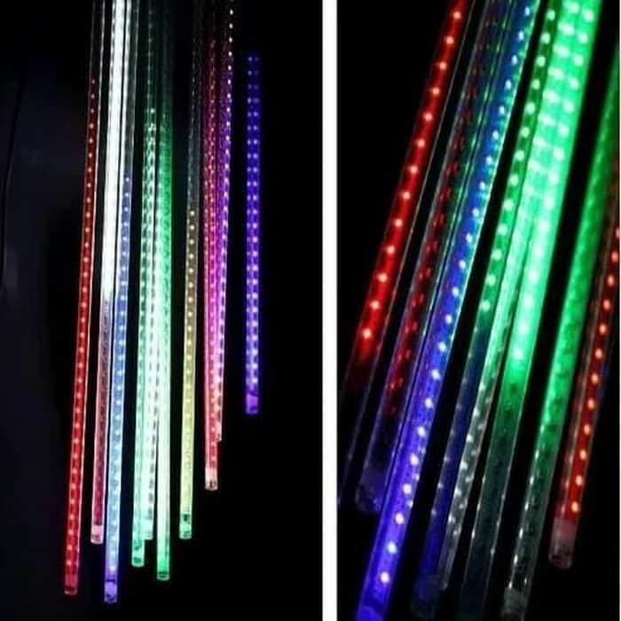 Lampu Led Hujan Meteor 50 Cm Rainbow Warna Warni Mitsuyama MS359