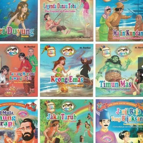 Jual BUKU ANAK PAKET ISI 15 BUKU CERITA RAKYAT BERGAMBAR BILINGUAL FULL ...