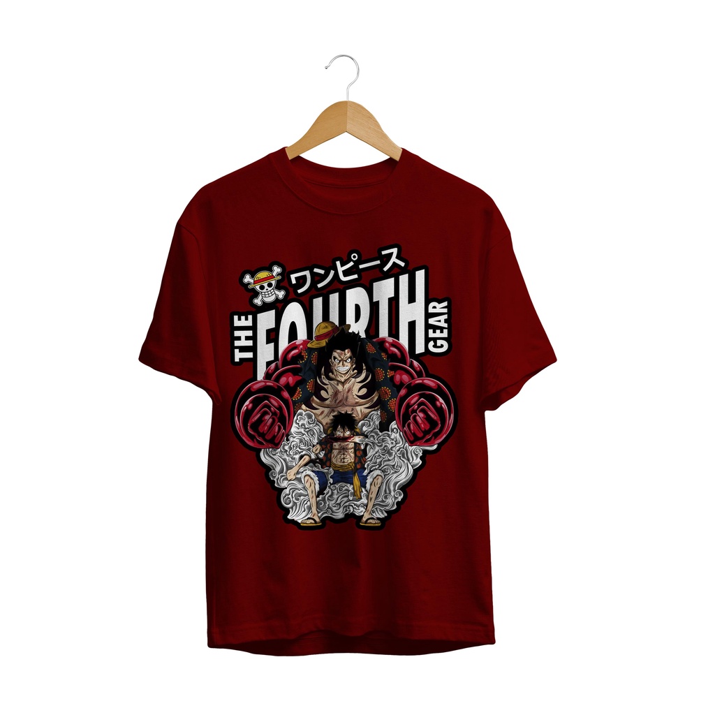 Baju Kaos ANIME ONE PIECE LUFFY GEAR FOURTH DEWASA DAN ANAK