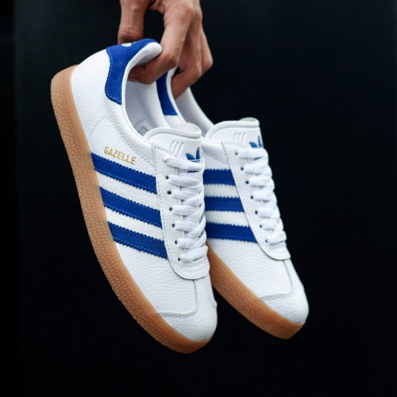 Adidas Gazelle Vintage White Blue Sole Gum Original