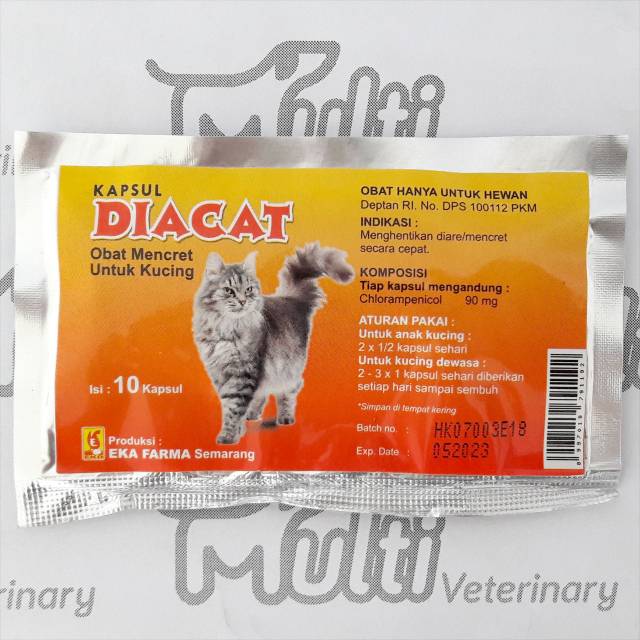 Obat Mencret Kucing Diacat Isi 10 Kapsul Eka Farma Shopee Indonesia