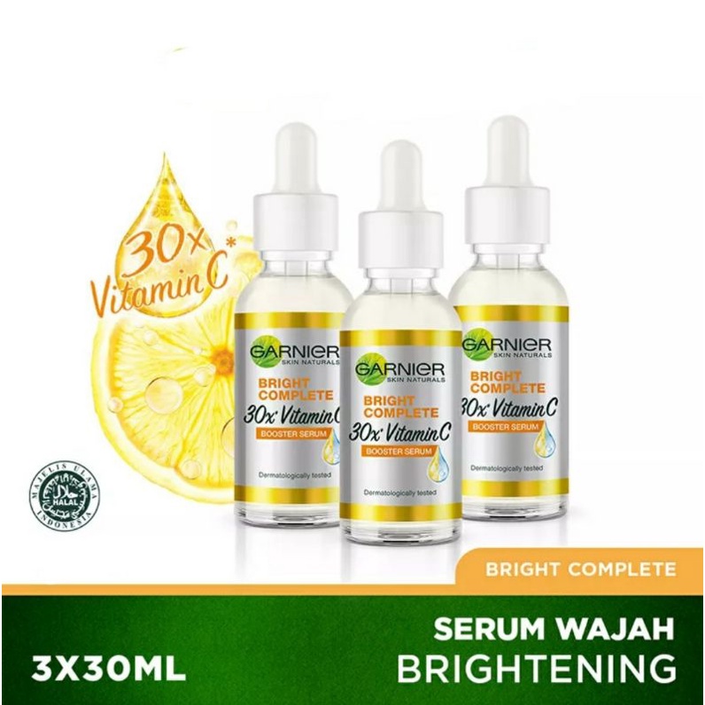 garnier brightcomplite vitamin c 30x booster( pack of 3) &amp;(pack of 2) Original