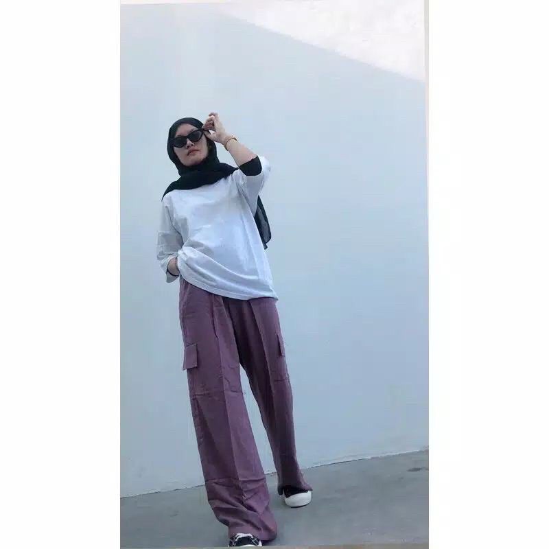LYORA PANTS - CELANA RAYON CARGO