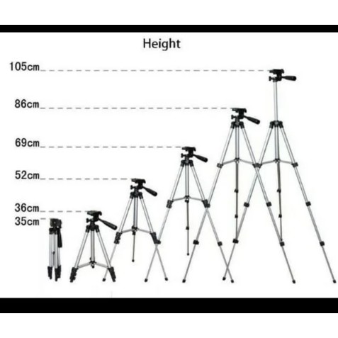 Tripod holder hp 3in1 berdiri kamera digital fotografi camera smartphone 1 meter 3110