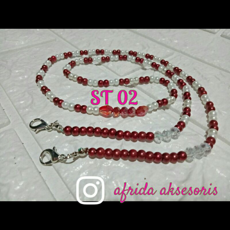 STRAP MASKER, ST 02, KALUNG MASKER, LANYARD MASK