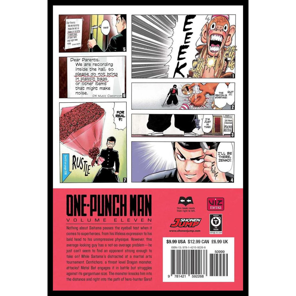 One Punch Man Vol 11 Manga English Shopee Indonesia