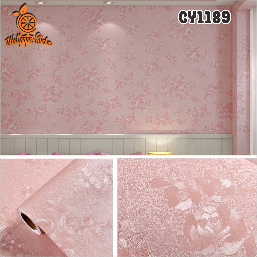 Wallpaper Sticker High Quality Sticker Dinding 45 cm x 8 meter CY1189 Wallsticker Ber Tekstur Polos Embos