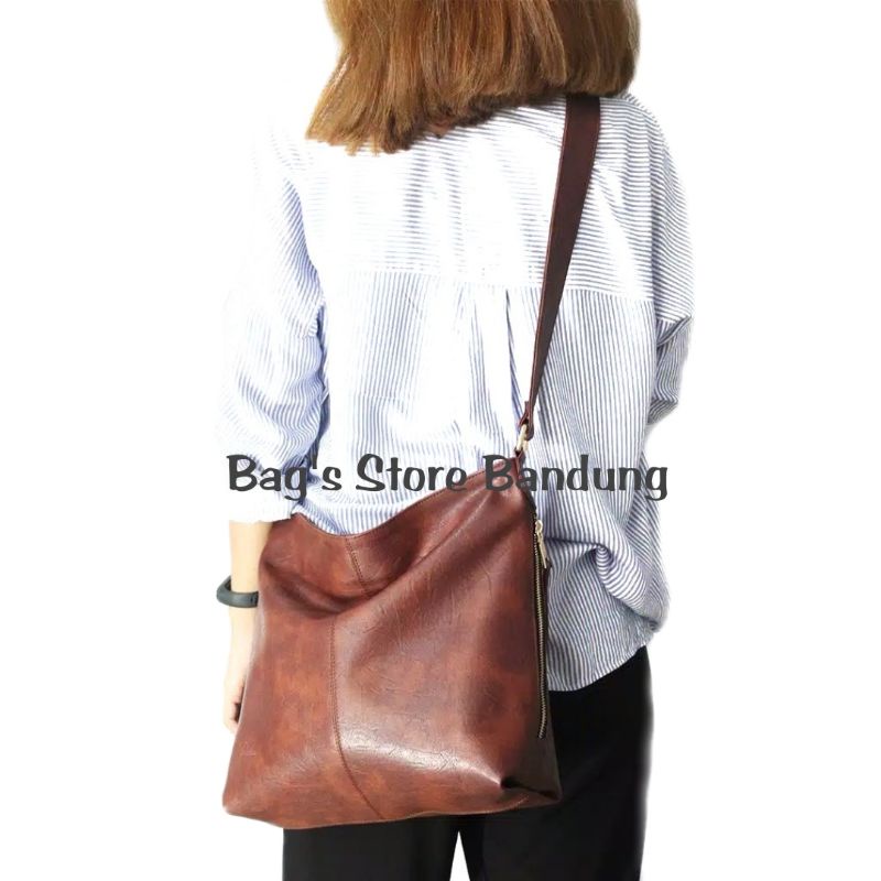 Shelina Shoulder Bag / Tas Wanita Hobo 2 kantong