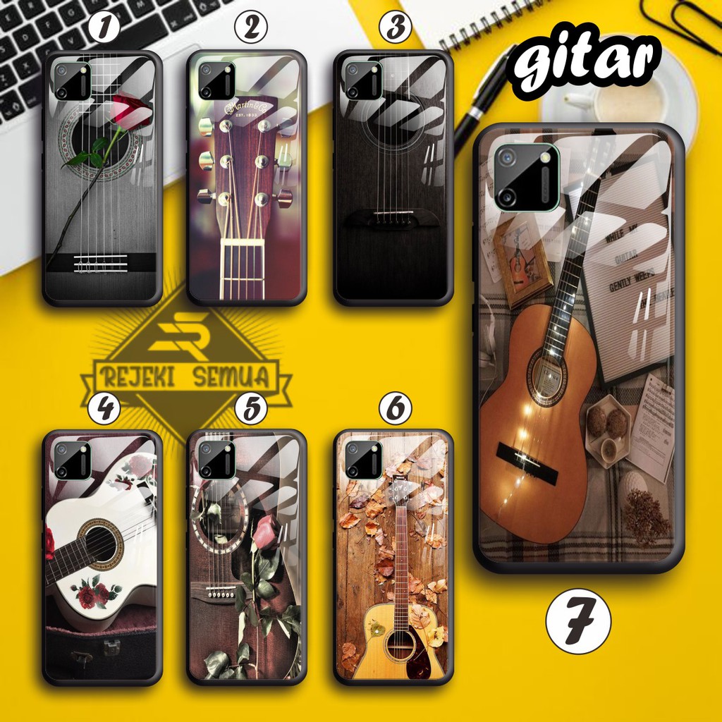 back case glass GITAR oppo vivo samsung iphone realme all type [RS]876