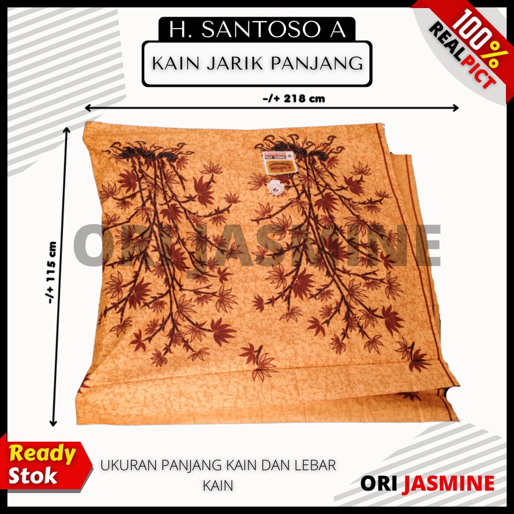 Kain batik meteran katun solo murah premium tulis jarik melahirkan batik katun halus SANTOSO A