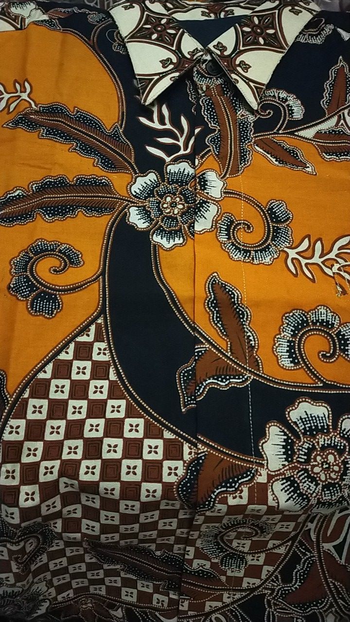 Coupel Batik Solo Premium Copel Batik Kondangan Sarimbit Batik Kaftan Paris Warna Coklat Kemeja Ori
