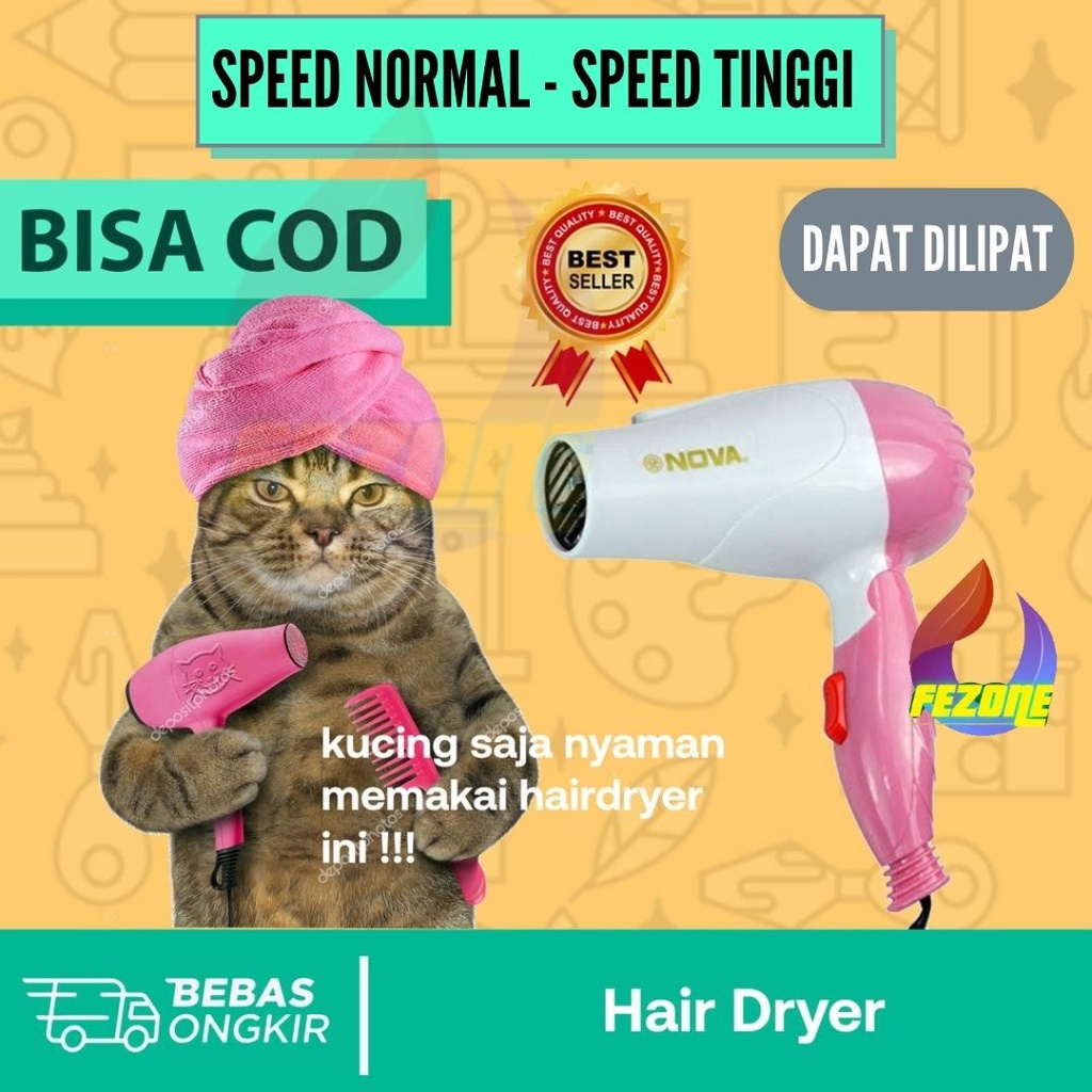 HAIR DRYER HEWAN - PENGERING BULU KUCING SEHABIS GROOMING FEZONE