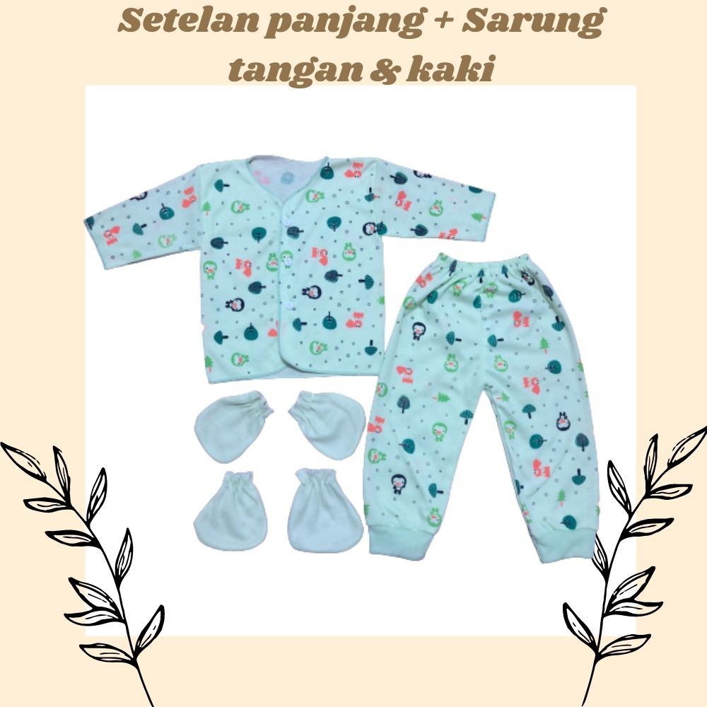 SET PAKAIAN BAYI BAJU CELANA DAN SARUNG TANGAN