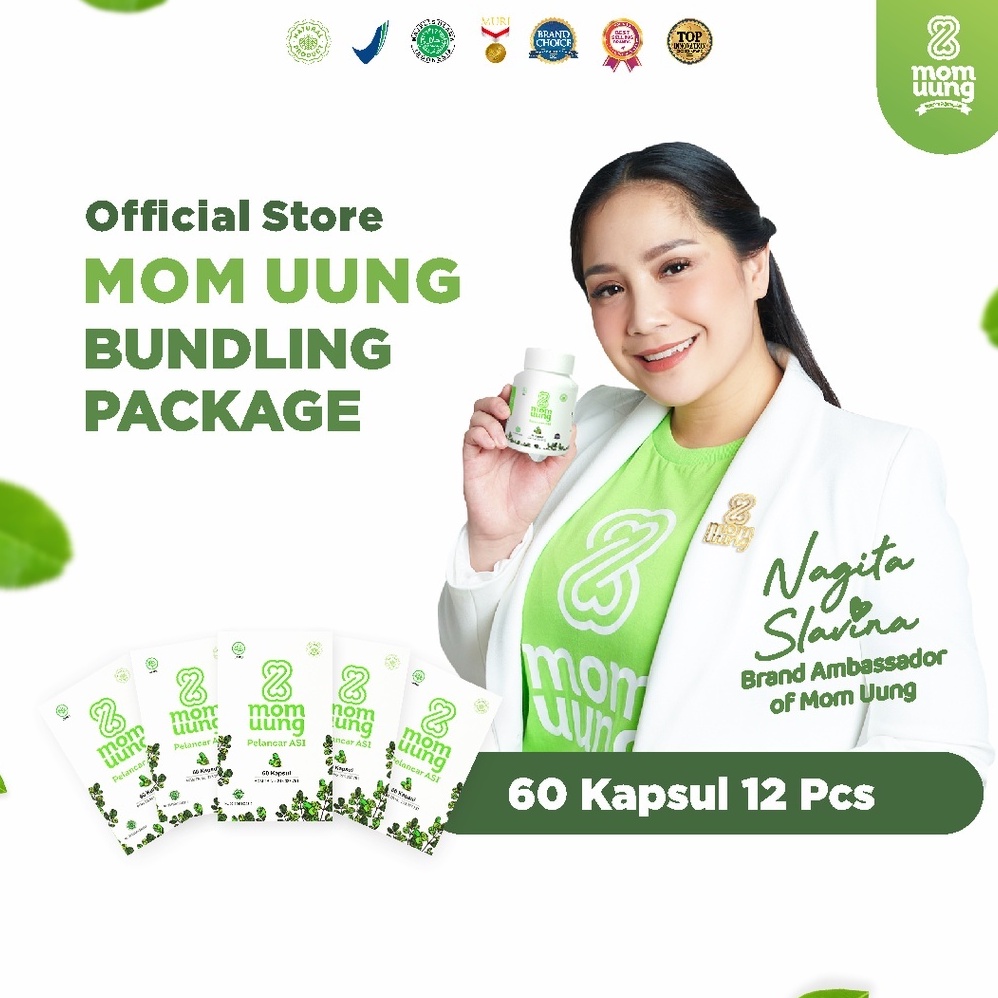 Jual Mom Uung ASI Booster 60 Kapsul / Paket Grosir 12pcs / Pelancar ASI