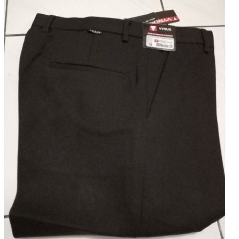 Celana kerja pria slim fit bahan katun warna coklat tua no 30