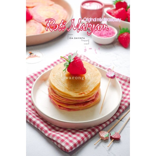 

10PCS ROTI MARYAM CANAI CANE KONDE CAMILA UKURAN SIZE MINI VARIAN RASA MIX ORIGINAL STRAWBERRY FREE GULA SALJU