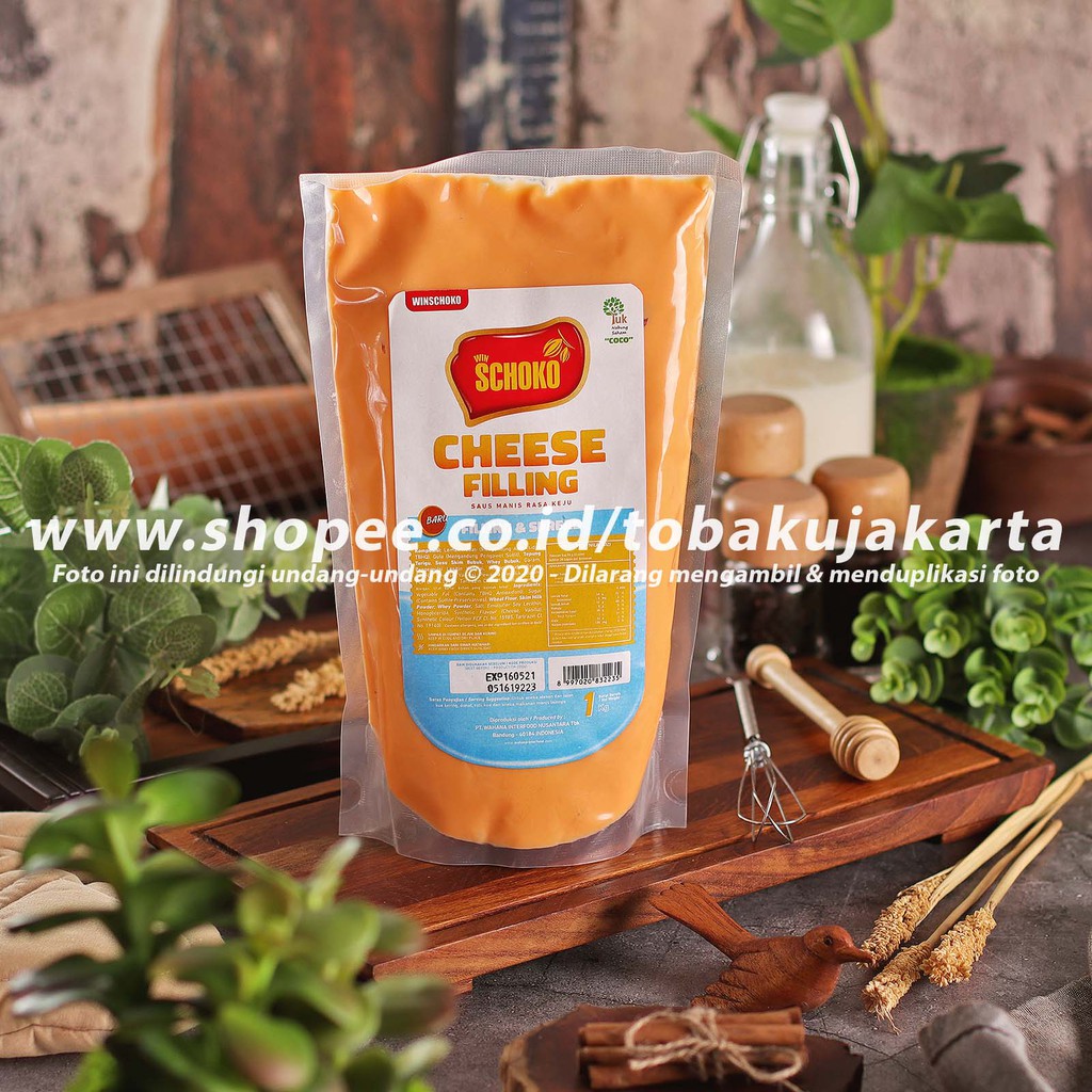 

Schoko Cheese Filling 1Kg Selai Oles Coklat Saus Rasa Keju Manis Sauce