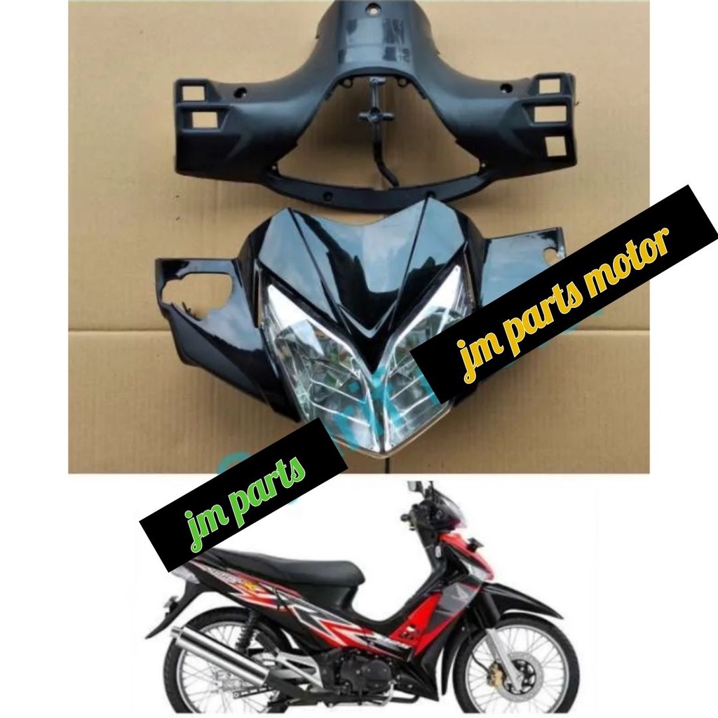 COVER BATOK KEPALA LAMPU SET HONDA SUPRA X 125 BATMAN th 2009-2013