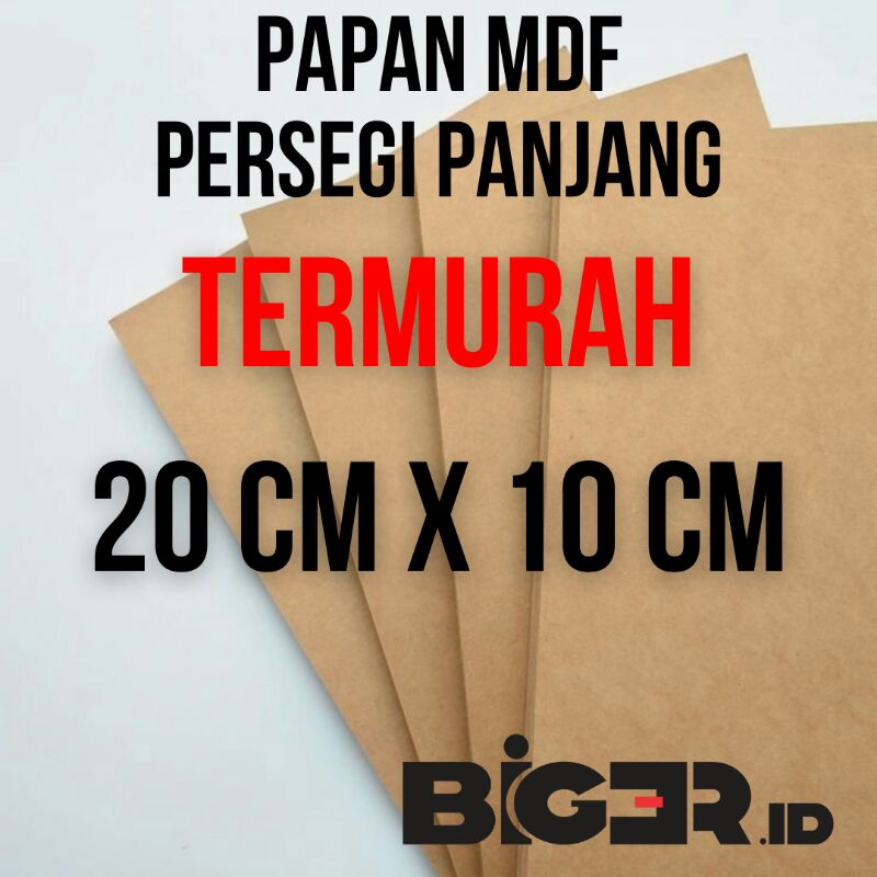 Papan MDF 10X20 | Papan MDF TERMURAH 10cmX20cm | Papan Kayu MDF 8mm 10X20 | Bahan MDF Potongan 20cmX