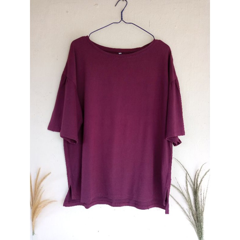 KAOS PL UNI*LO MAROON RAJUT