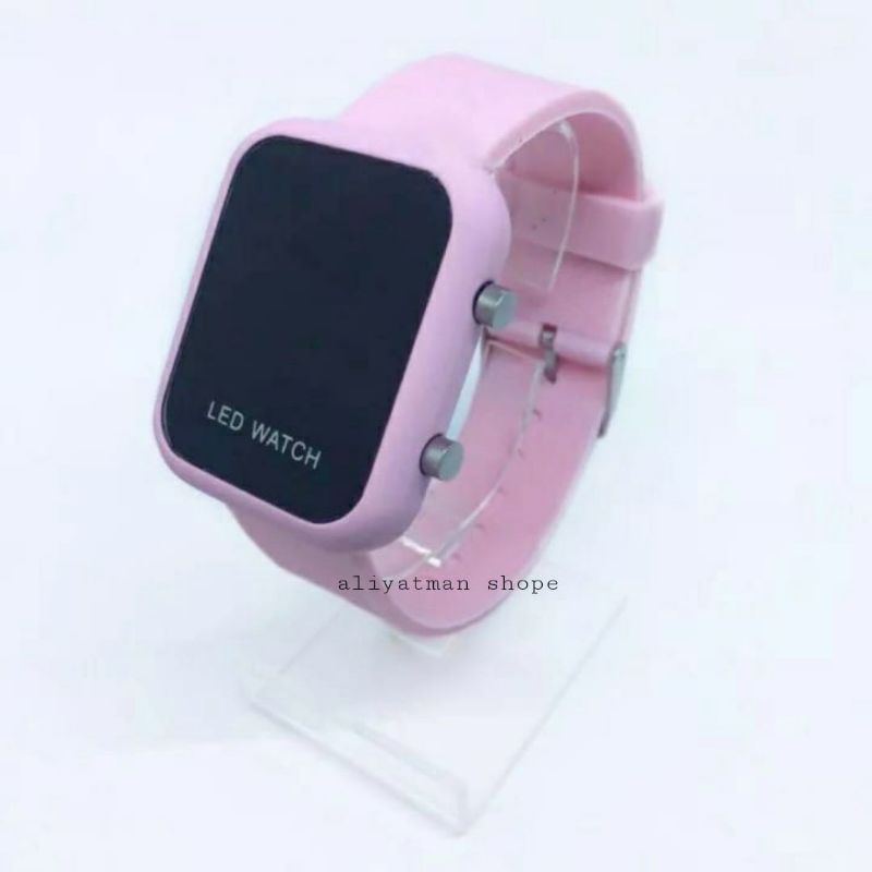 Jam Tangan Digital LED Apple Jam Tangan Sport Fashion Digital Korea Pria&amp;Wanita Terbaru Strap Silikon Lembut Free Batrai Cadangan