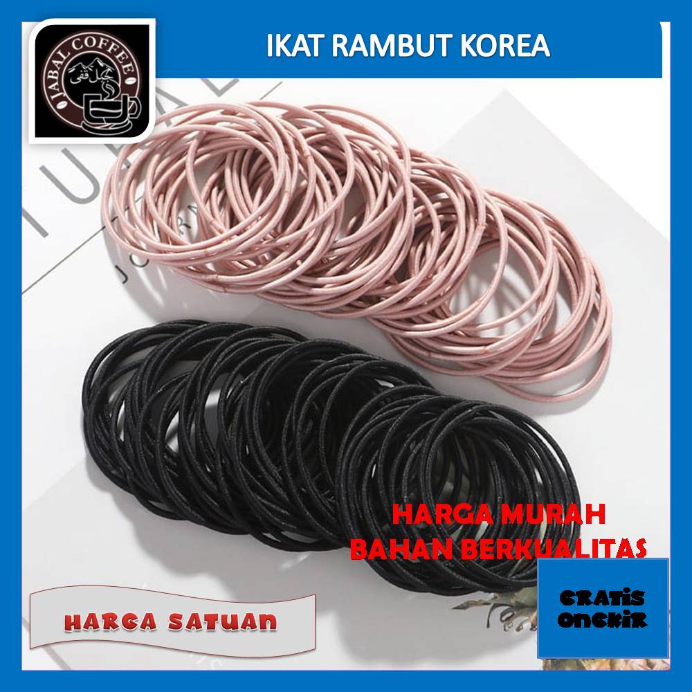 Ikat Rambut Korea Elastis / Kuciran Rambut Korea / Ikat Rambut Karet Warna / Ikat Rambut Kpop 033