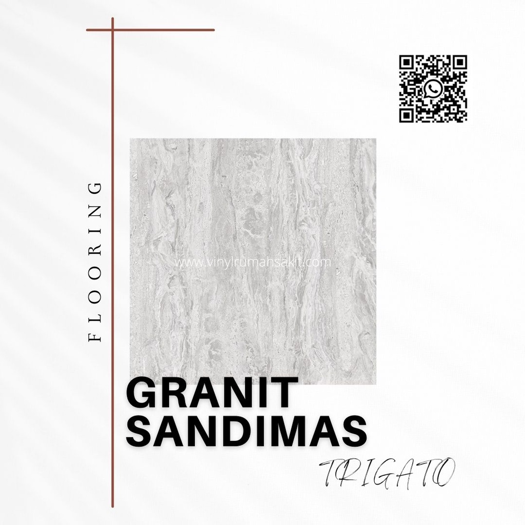 [PROMO] GRANIT LANTAI MOTIF MEWAH - SANDIMAS TRIGATO 60cmX60cm