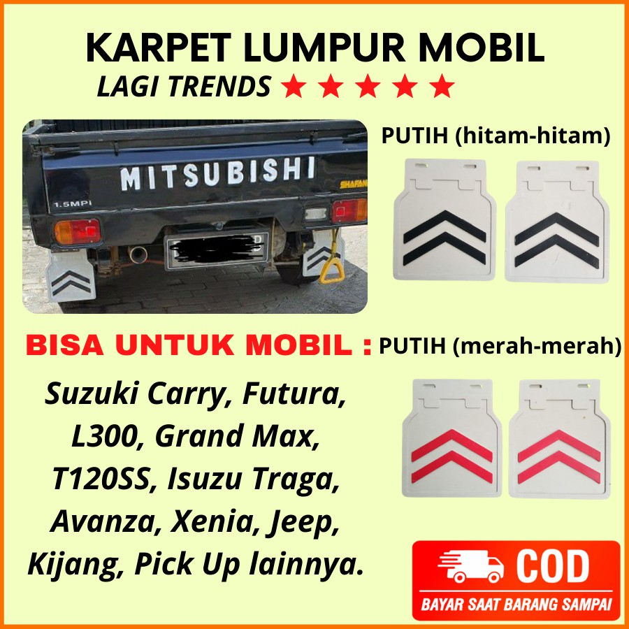 Spakbor Mobil Pick Up Variasi Mobil Pickup New Carry L300 T120SS Grand Max Avanza Xenia Universal