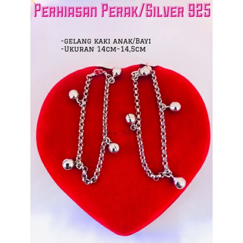 Gelang Rantai Anak/Bayi Perak/Silver 925 Lapis Emas