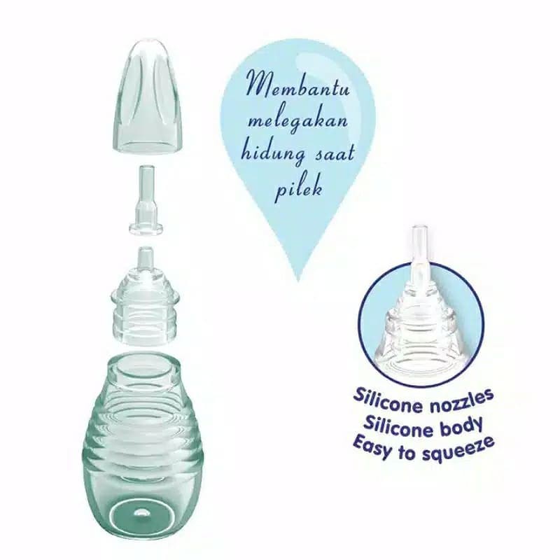 Baby Safe Silicone Nasal Aspirator NAS01 - Sedotan Ingus / Pembersih Hidung Bayi NAS01