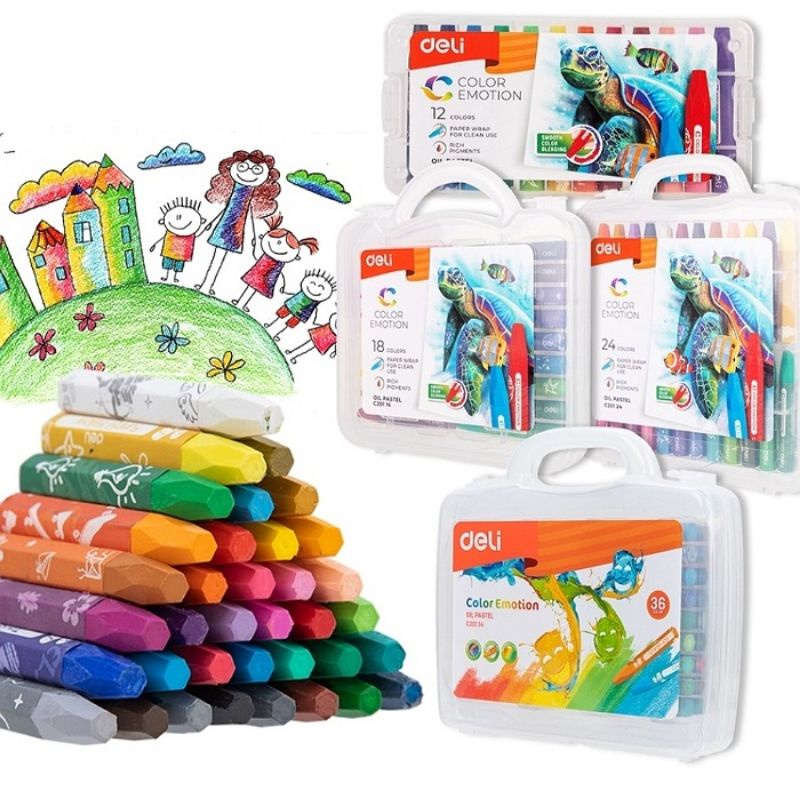 

Deli Oil Pastel 18 Krayon Crayon Murah