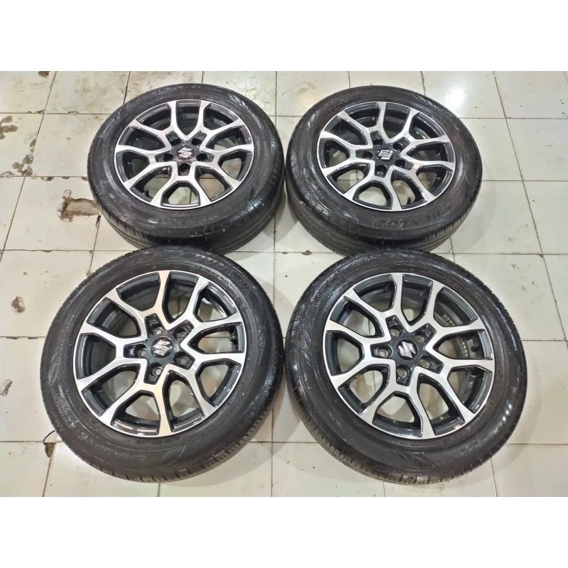 VELG SECOND STANDAR MOBIL SUZUKI XL7 R16 PCD 5X114 + BAN 195/65 R16 PNP ERTIGA APV GRANDMAX LUXIO L3