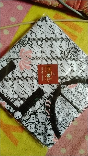 Batik Tunik Shibori Jumputan Terbaru Size S-3l / Hrb026 Yelbor Navbor / Biru Putih / Original..