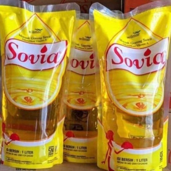 minyak goreng sovia 1 liter dan hemart 2 liter