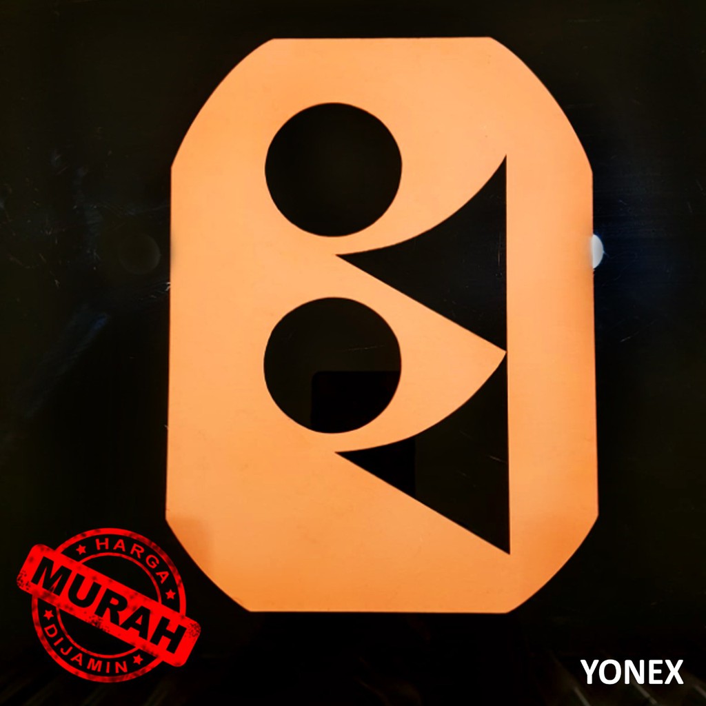 MURAH - CETAKAN LOGO Raket Badminton/ Stencil Card Badminton - bahan KARTON