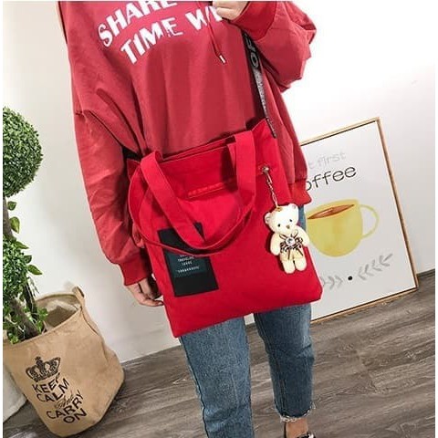 BONIA Tote bag SOAV Series # 1832-4 #J Set 3 in one wanita pria korea import murah canvas best 